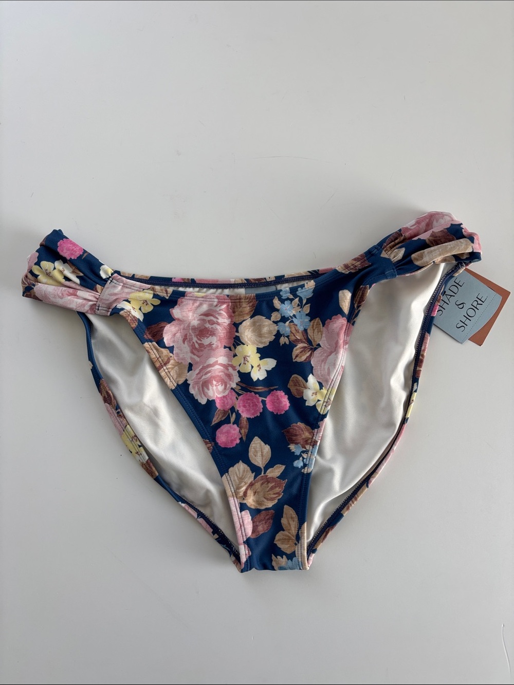 🆕 SHADE & SHORE | Floral Print High Leg Medium Coverage Bikini Bottom